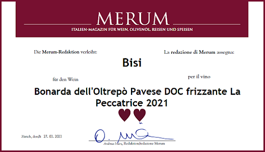 Merum 2023 - Due Cuori - Bonarda frizzante La Peccatrice 2021